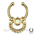 U Shaped Plain Non Piercing Clip On Fake Septum Hanger